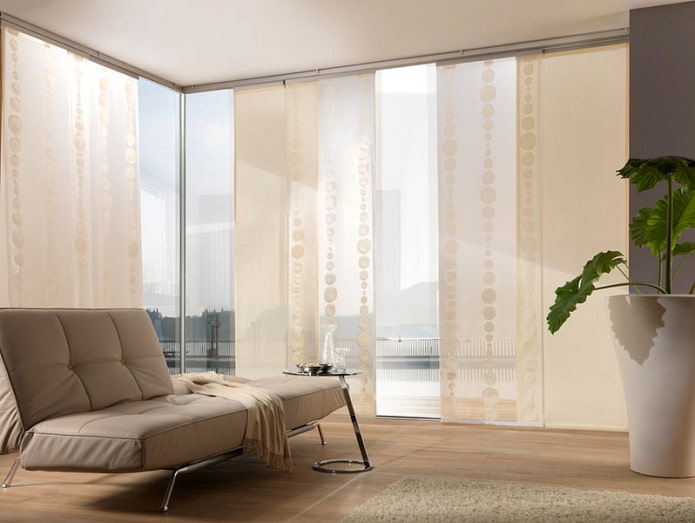 beige japanische Paneele