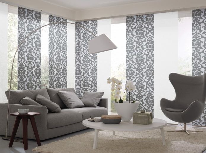 Japanische Paneele im Interieur im modernen Stil