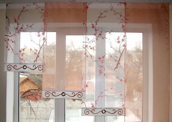 Japanische Leinwände mit Sakura-Bildern