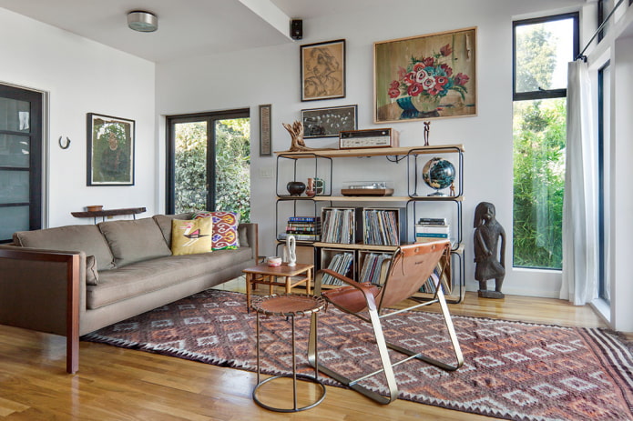 Teppich im modernen Interieur