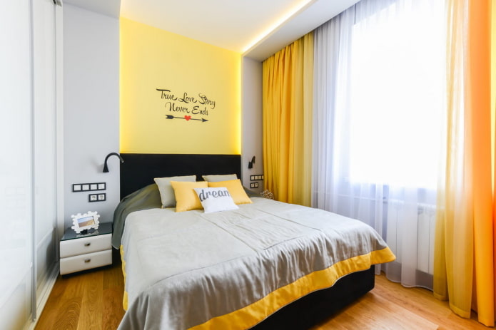 Farbkombination im Schlafzimmer