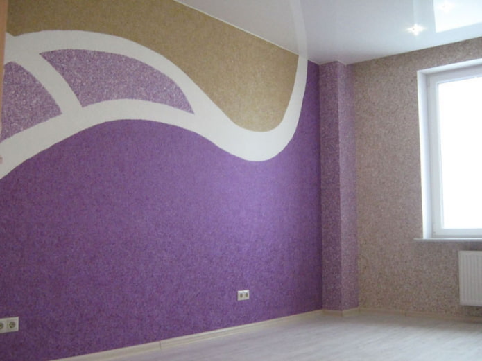 Wellenmuster an der Wand