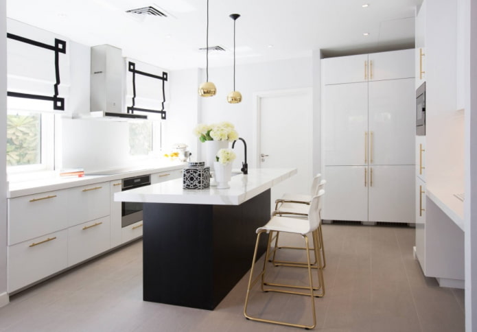 Barhocker mit Gold