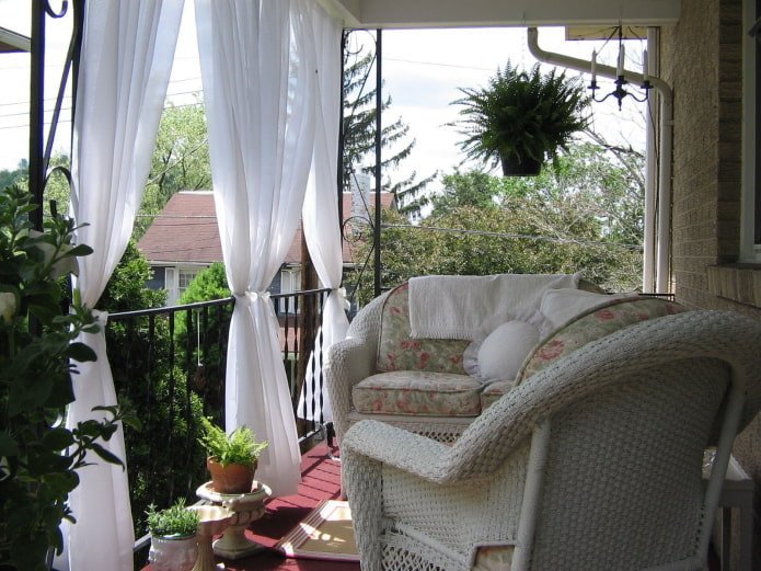 Tüll für den Balkon