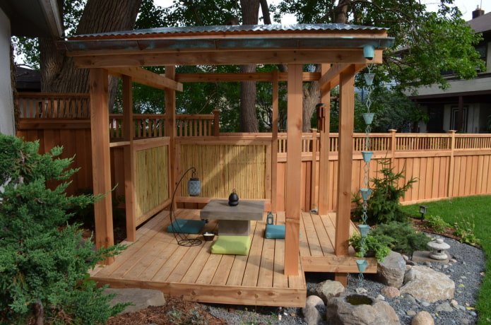 Pergola im Garten