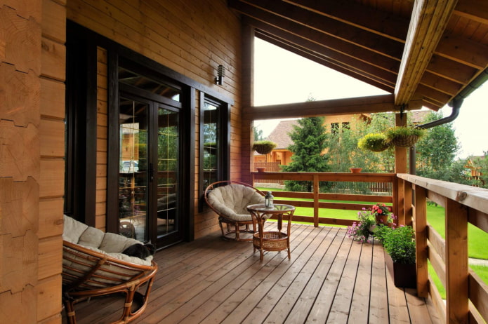 Veranda am Haus
