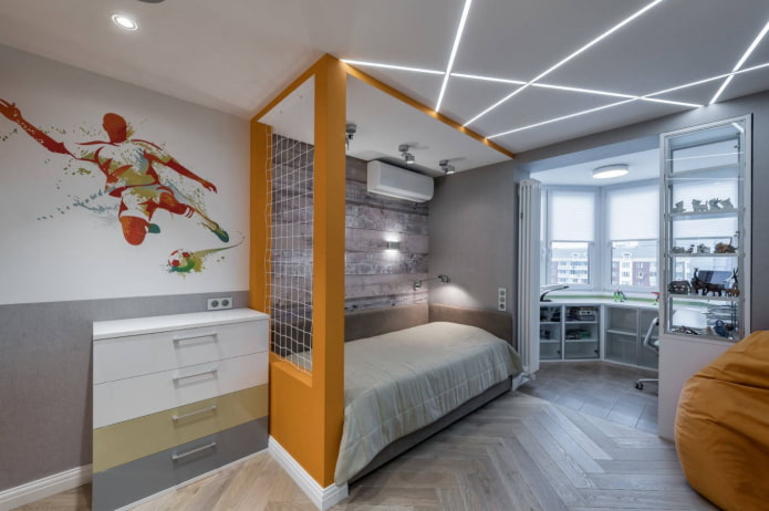 Verschiedene Tapeten im Kinderzimmer