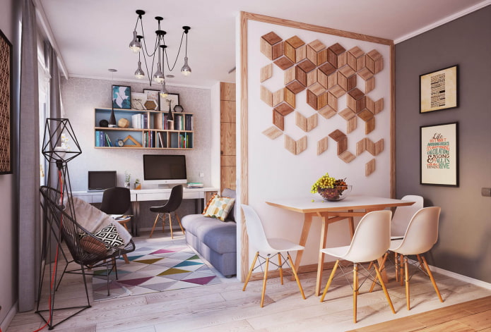 Holz an der Wand