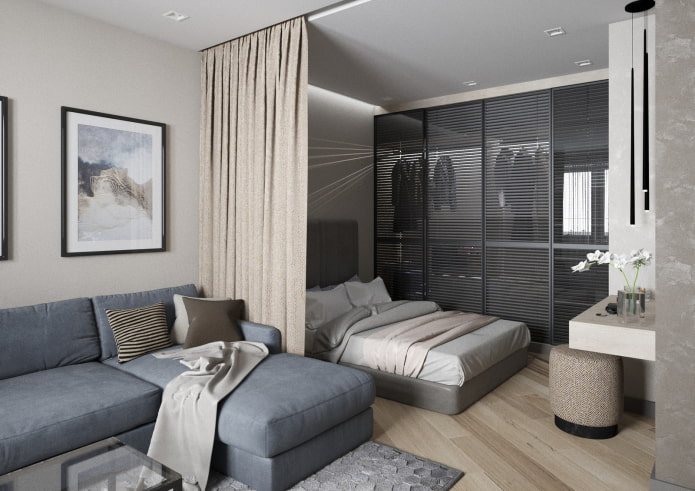 stilvolle Einzimmerwohnung